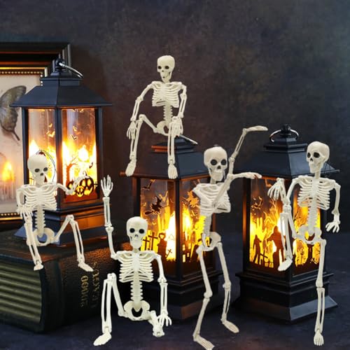 UMEELR 5.9FT Poseable Life Size Skeleton for Halloween Decoration B873000
