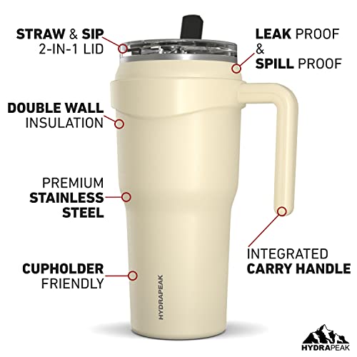 Hydrapeak Roadster 40oz Stainless Steel Tumbler with Straw Lid (Aqua) I313892