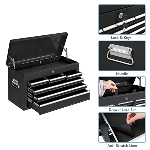 TUFFIOM 5-Drawer Rolling Tool Chest with Lockable Wheels X4579