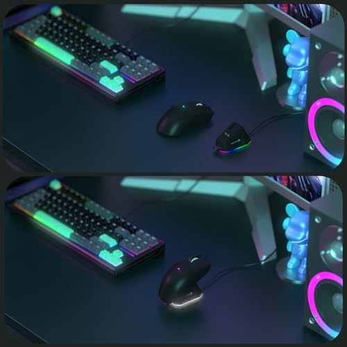 Attack Shark X11 59g Superlight Wireless Gaming Mouse with RGB Charging Dock, Black W869