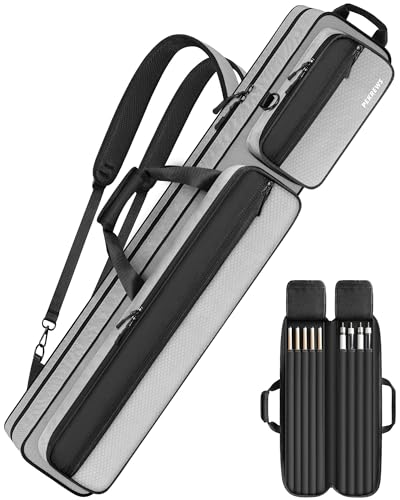 Pool Cue Case 4x5 with Pockets, Soft Padded Billiard Cue Bag A2212