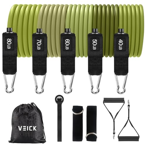 VEICK Resistance Bands with Handles for Home Workout O75059