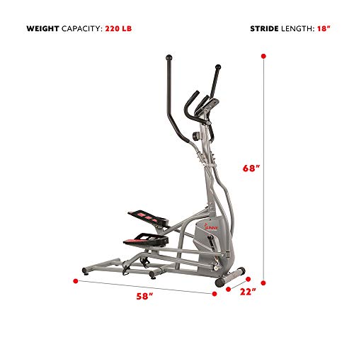 Sunny Health & Fitness Magnetic Elliptical Trainer with Tablet Holder B608
