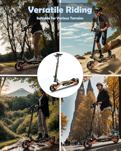 Ruitoo Electric Scooter 1000W Motor, Foldable Off Road E-Scooter for Adults I897875