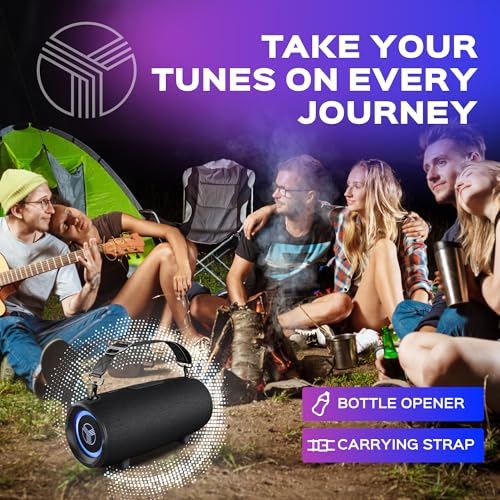 TREBLAB Ultra Loud Wireless Speaker 60W Stereo Sound with Deep Bass, 20H Playtime, Waterproof R962505