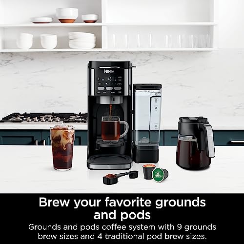 Ninja DualBrew Pro Specialty 12-Cup Coffee Maker with K-Cup Combo, Single Serve & Drip, Permanent Filter Included U419373