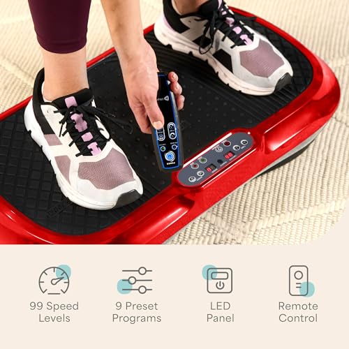 Lifepro Waver Vibration Plate Exercise Machine with Loop Bands V797593