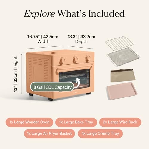 Our Place Wonder Oven 6-in-1 Air Fryer & Toaster Oven with Steam Infusion, Char J748