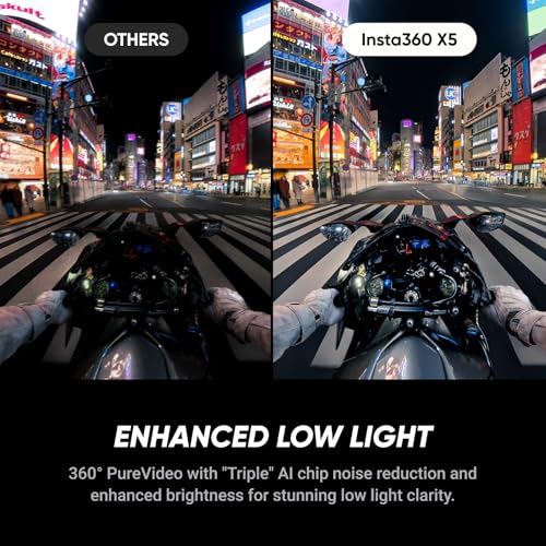 Insta360 X5 Motorcycle Bundle Waterproof 8K 360° Action Camera W639638