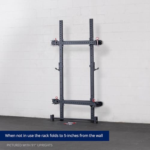 Titan Fitness T-3 Series 82" Wall Mounted Folding Power Rack Q348