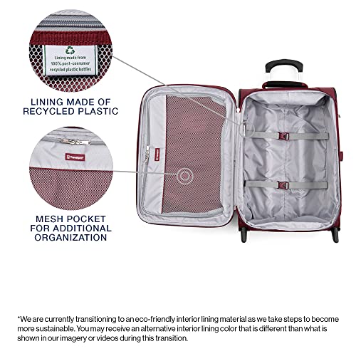 Travelpro Maxlite 5 Softside Expandable 2 Wheel Carry-On Luggage, Burgundy, 22-Inch Q6258