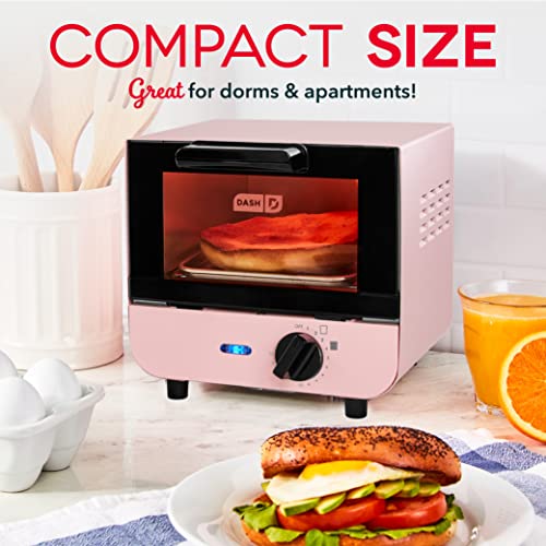 DASH Mini Toaster Oven Cooker for Bread, Bagels, Pizza, Paninis - Red B5381