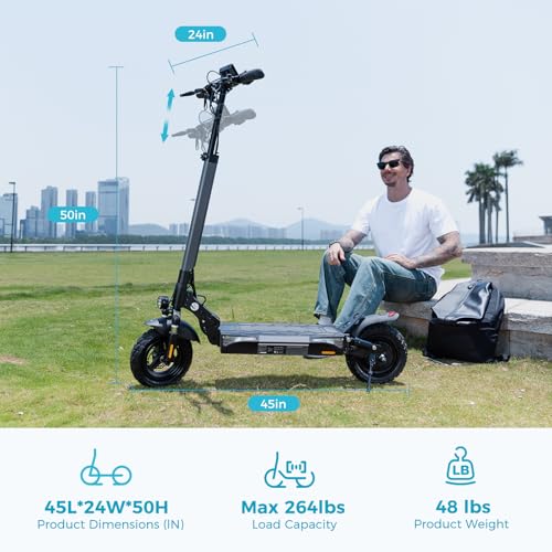 Electric Scooter 1000W Motor 28 MPH Foldable for Adults P648726