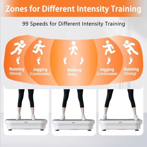 Vibration Plate Exercise Machine for Full Body Workout with Resistance Bands O9405