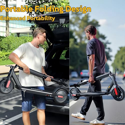 Caroma Electric Scooter for Adults, Foldable Commuting E-Scooter with Dual Braking System W663326