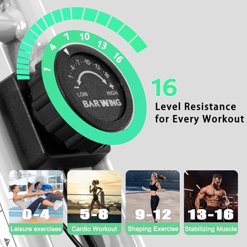 BARWING Foldable Exercise Bike for Home Workout, 350LB Capacity Z9564