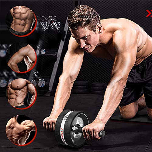 Ab Roller Wheel Kit with Push Up Bars, Resistance Bands, Knee Mat N9904