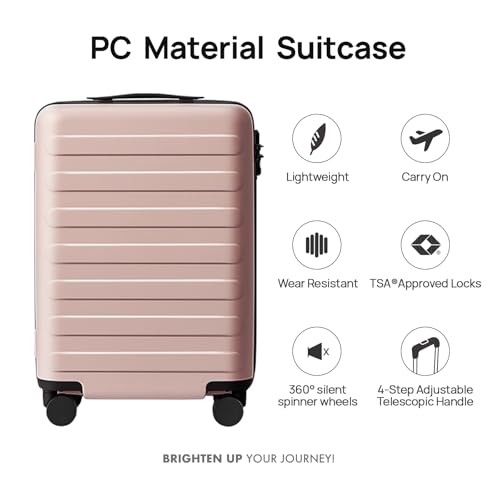 Carry-on Luggage 20 Inch Hardshell with Spinner Wheels and TSA Lock L610552