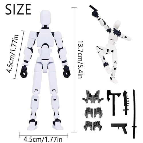 Titan 13 Action Figure, 3D Printed Robot, Desktop Decorations Game Gifts (9 pcs) Z24151