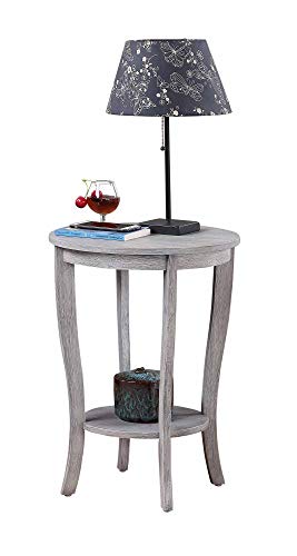 American Heritage Round End Table, Black U219