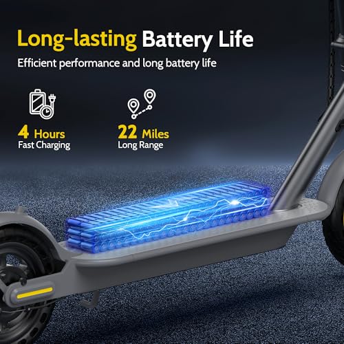 NAVIC Electric Scooter for Adults, Folding E-Scooter with Dual Braking and Dual Suspension B3040