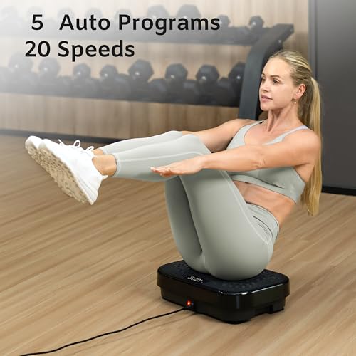 TheNeat Vibration Plate Exercise Machine, Whole Body Workout Platform, 330 Lbs Capacity R20129