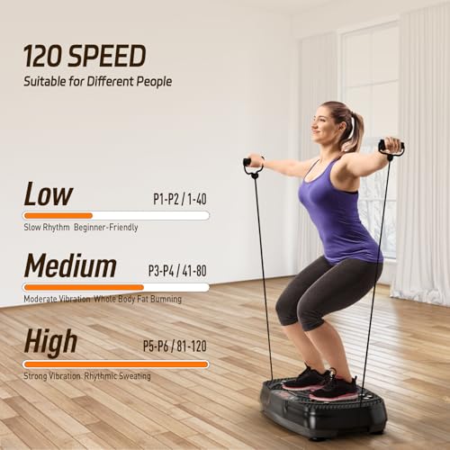 TISSCARE Vibration Plate Exercise Machine for Whole Body Workout at Home A527