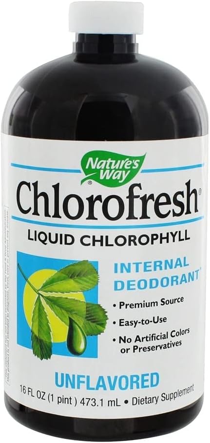 Nature's Way Chlorofresh Liquid Chlorophyll Internal Deodorant, Unflavored 16 oz U297419