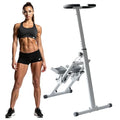 Stair Stepper Folding Vertical Aerobics Appliances Exercise Climber for at-Home Workouts Total Body Exerciser with Handle 242LBS Load with Pedal/Stand/Cup Holder, Step Angle Adjustable