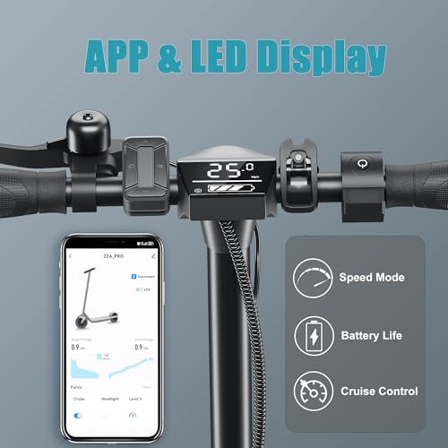 Caroma Electric Scooter for Adults, Foldable Commuting E-Scooter with Dual Braking System W663326