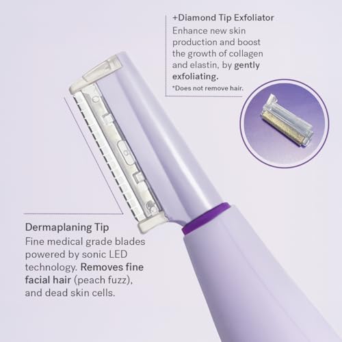 Michael Todd Beauty Sonicsmooth Pro+ Dermaplane Razor for Women with LED Light Q15895