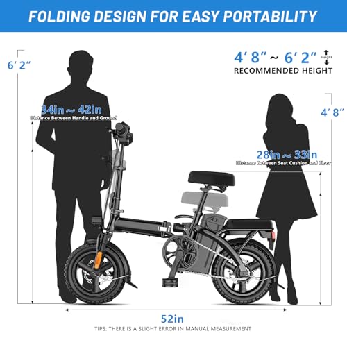 Folding Electric Bike for Adults with Removable Battery P213045