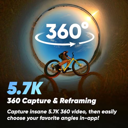 Insta360 X3 Motorcycle Kit - Waterproof 360 Action Camera with 5.7K HDR Video E78107