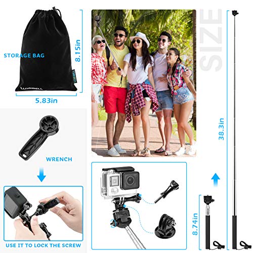 Luxebell Accessories Kit for AKASO EK5000 EK7000 4K WiFi Action Camera R824