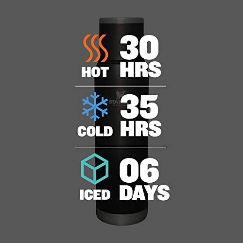 Stanley Adventure-To-Go Vacuum Bottle 25 oz Wide Mouth Insulated Stainless Steel Thermos, Blue Glow D5617