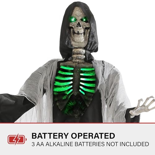Haunted Hill Farm Motion-Activated 7.5-Ft. Smoldering Ghoul Animatronic Halloween Decoration N1475
