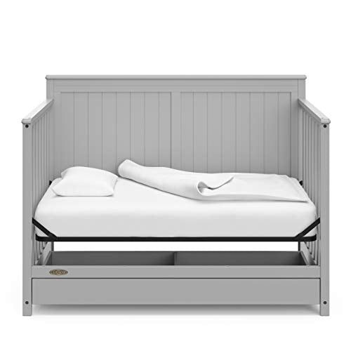 Graco Hadley 5-in-1 Convertible Crib and Changer with Drawer (Black) P7234