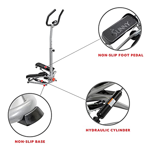 Sunny Health & Fitness Twist Stepper with Handlebar S560