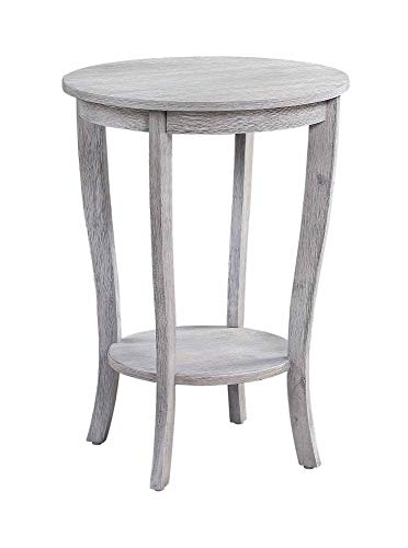 American Heritage Round End Table, Black U219