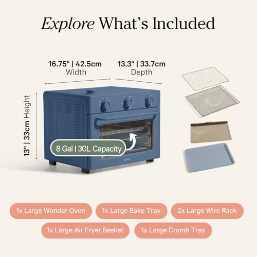 Our Place Wonder Oven 6-in-1 Air Fryer & Toaster Oven with Steam Infusion, Char J748