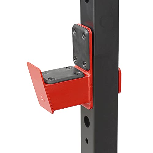 Sunny Health & Fitness Power Cage and Squat Rack with J-Hooks and Pull Up Bar O409748