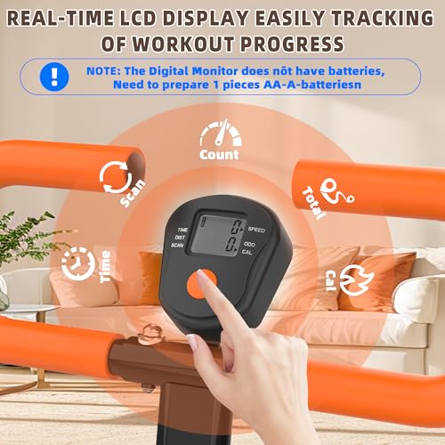 Folding Stair Stepper with Adjustable Handlebar for Home Full-Body Workout O7670