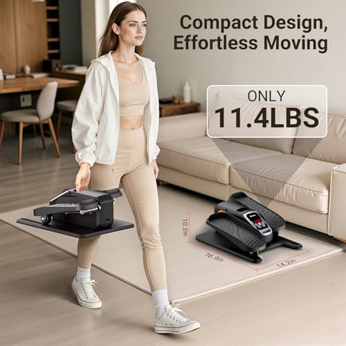 Under Desk Elliptical Machine for Home Office, Quiet Electric Seated Pedal Exerciser V66123