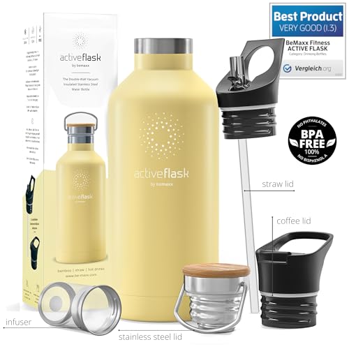 Active Flask 18/32 oz Stainless Steel Insulated Water Bottle with Straw P203