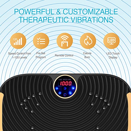 AXV Vibration Plate Exercise Machine Whole Body Workout Fitness Platform K84986
