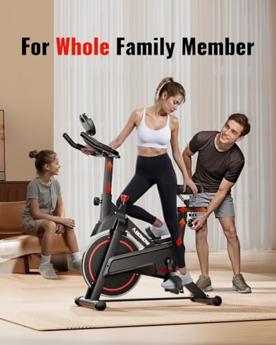 Exercise Bike, Low Noise Indoor Cycling Bike with Adjustable Brake Pad M526