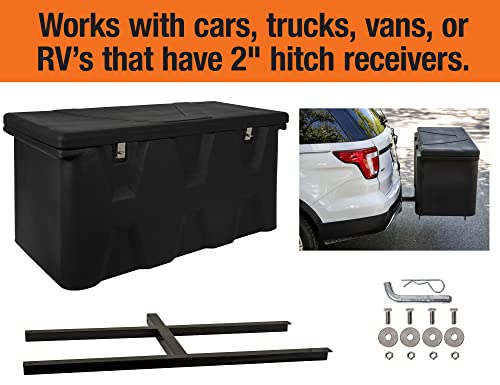 Buyers Products 1707020 Large Poly Hitch Mounted Cargo Carrier Utility Storage Box, Black D635736