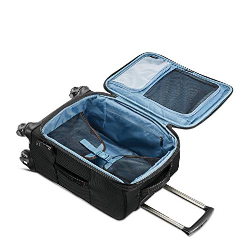 Samsonite Pro Travel Softside Expandable Luggage with Spinner Wheels, Black, Carry-On 21-Inch L839