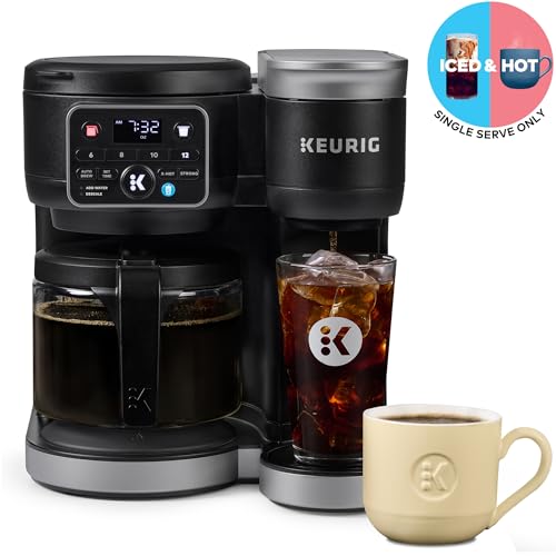 Keurig K-Duo Hot & Iced Single Serve & Carafe Coffee Maker, 72oz Reservoir W9296