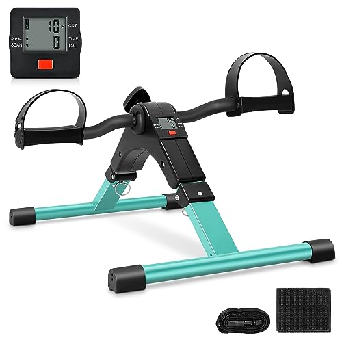 Uten Folding Pedal Exerciser, Under Desk Bike with LCD Monitor C98402